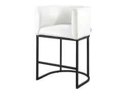 Banqueta de Bar SucceBuy, Lote de 3, Cadeira de Bar em Tecido, 63.5 cm Alto, Assento de Cozinha com Encosto, Estrutura em Metal E Apoio para os Pés