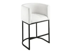 Banqueta de Bar SucceBuy, Lote de 3, Cadeira de Bar em Tecido, 63.5 cm Alto, Assento de Cozinha com Encosto, Estrutura em Metal E Apoio para os Pés