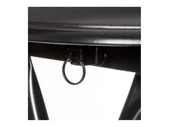 Banqueta Dobrável Preta "Basic" 44cm - Design Moderno