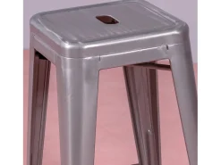 Banqueta empilhável de metal em aço (68cm) - Bistro - Metal