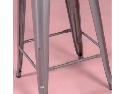 Banqueta empilhável de metal em aço (68cm) - Bistro - Metal