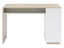 Bar com espaço para armazenamento - Branco e natural - ANOSKI