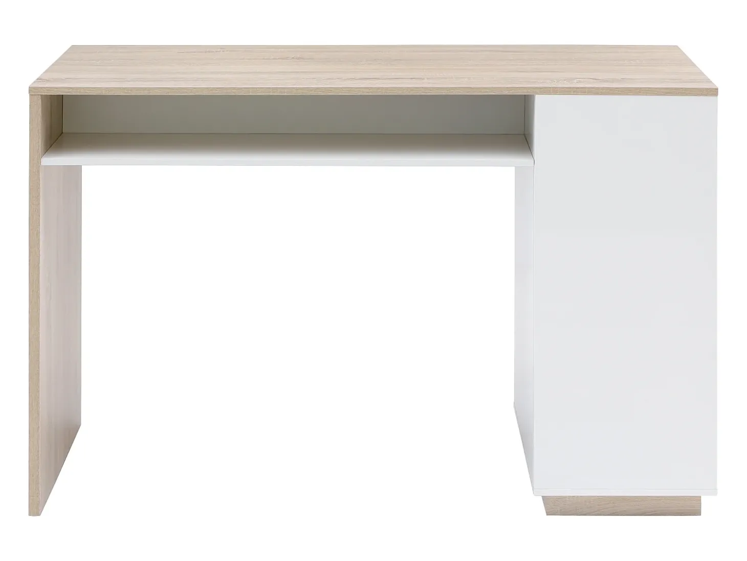Bar com espaço para armazenamento - Branco e natural - ANOSKI