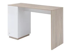 Bar com espaço para armazenamento - Branco e natural - ANOSKI