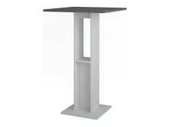 Bartisch branco/antracite 65x65x106 repose
