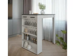 Bartisch branco/antracite 67x100x106 repose