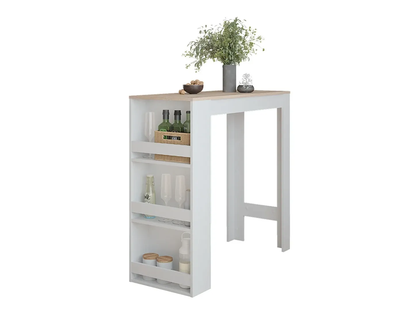 Bartisch branco/sonoma 45x110x106 repose