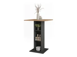 Bartisch carvalho goldkraft/antracite 75x75x106 repose