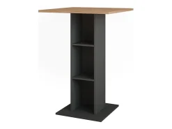 Bartisch carvalho goldkraft/antracite 75x75x106 repose