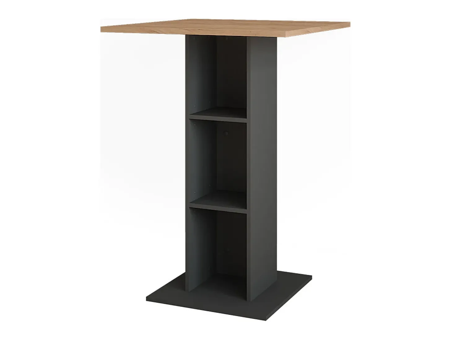 Bartisch carvalho goldkraft/antracite 75x75x106 repose