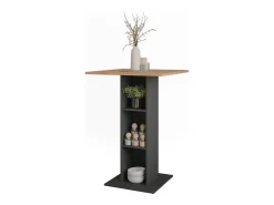 Bartisch carvalho goldkraft/antracite 75x75x106 repose