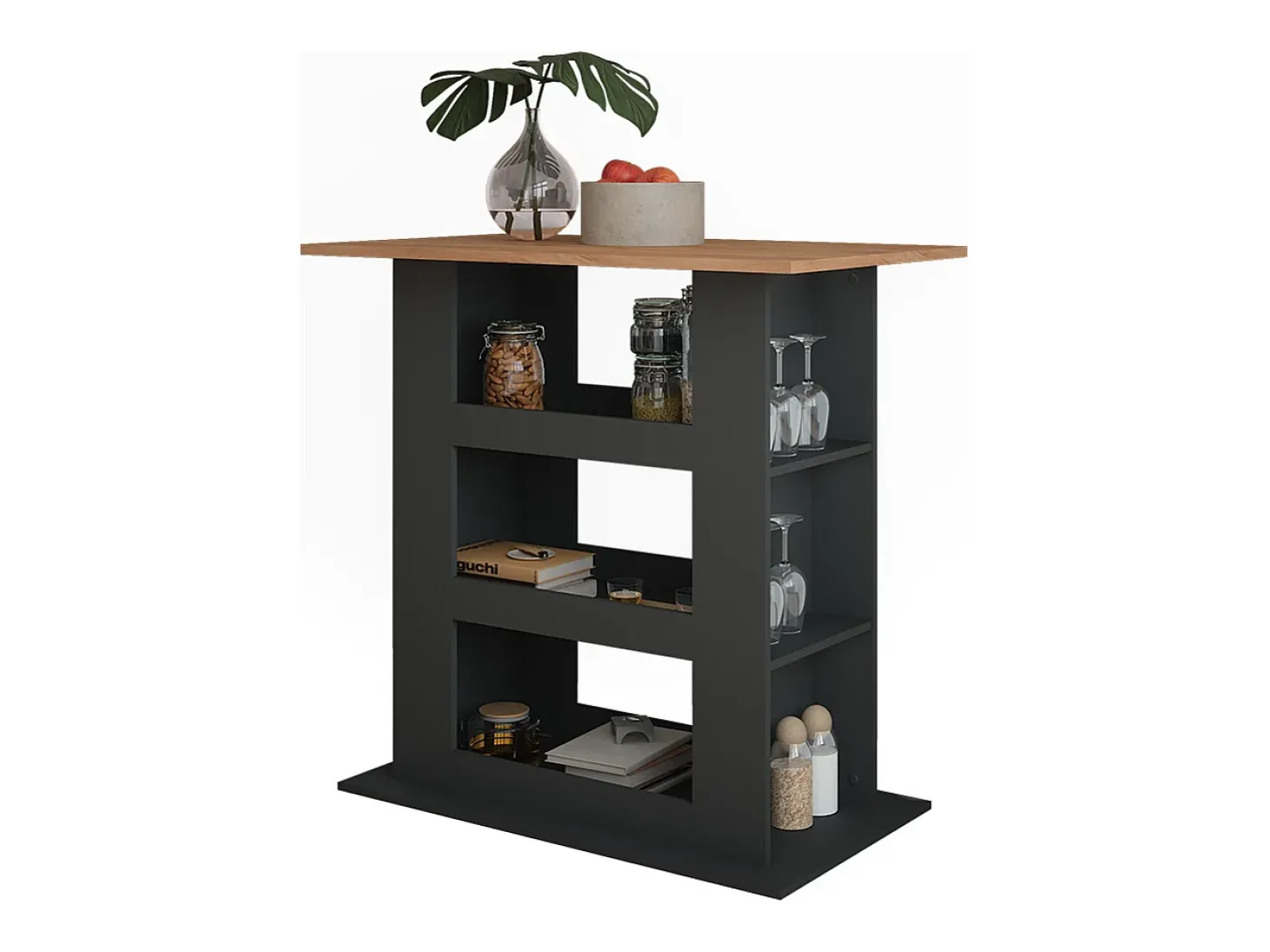 Bartisch carvalho goldkraft/antracite 110x65x106 repose