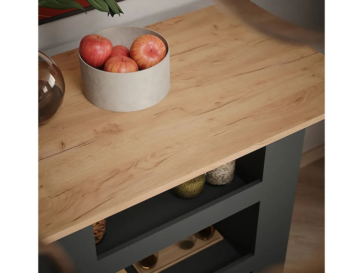 Bartisch carvalho goldkraft/antracite 110x65x106 repose