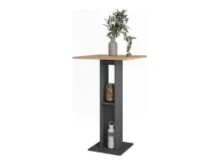 Bartisch carvalho goldkraft/antracite 65x65x106 repose