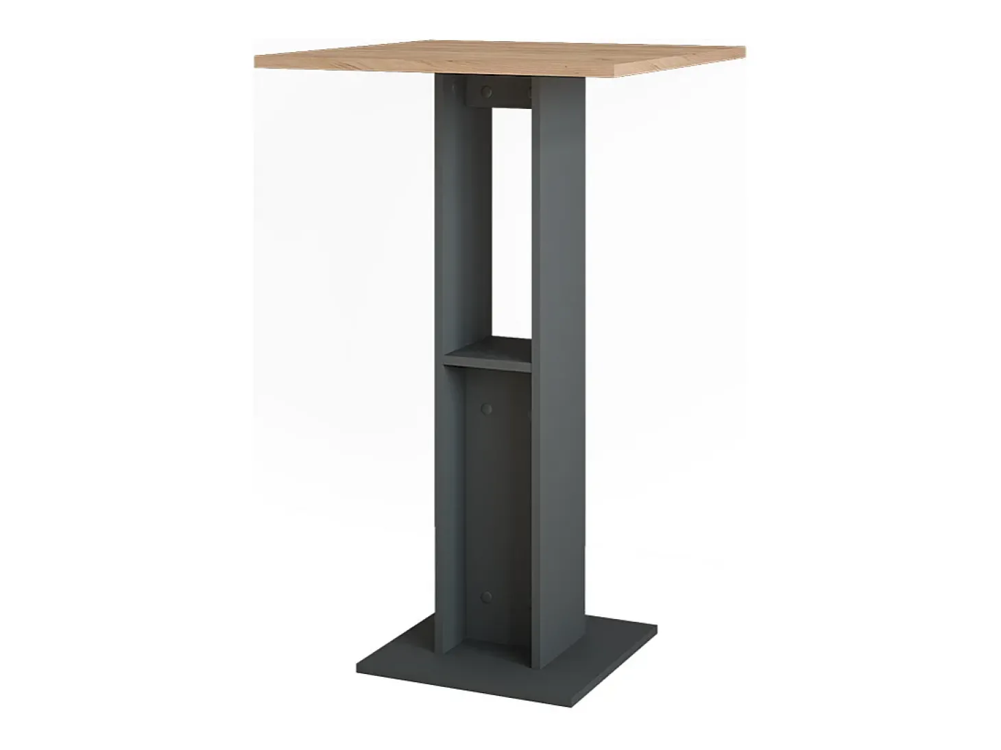 Bartisch carvalho goldkraft/antracite 65x65x106 repose