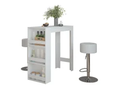 Bartisch-Set branco 45x110x106 repose