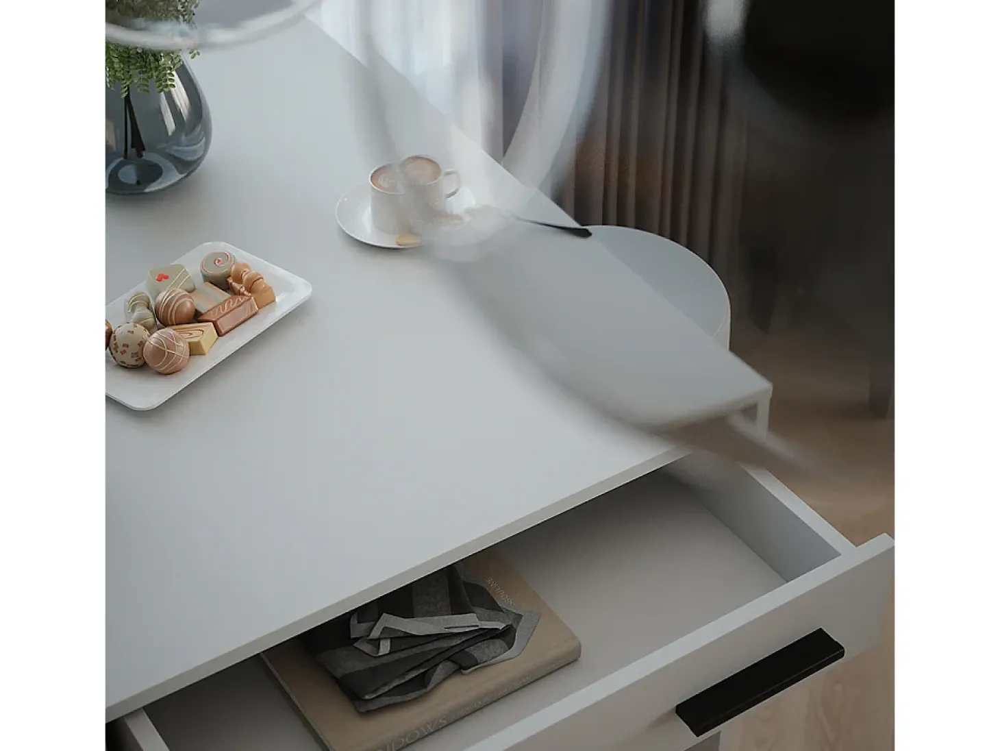 Bartisch-Set branco 67x100x106 repose