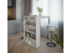 Bartisch-Set branco 67x100x106 repose