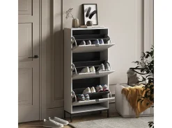 Basculante de sapatos branco 60x24x130 eliza