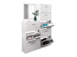 Basculante de sapatos branco alto brilho 59x22x105 gizmo