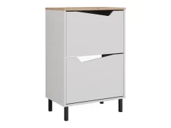 Basculante de sapatos branco/artesanal 60x38x91.6 marelle