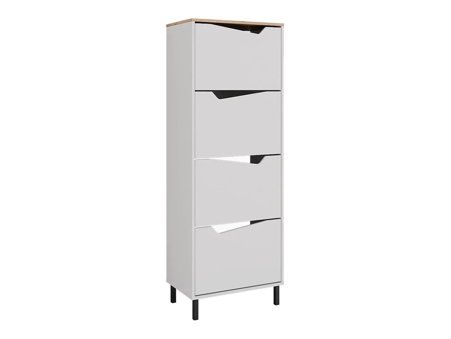 Basculante de sapatos branco/artesanal 60x38x167.4 marelle