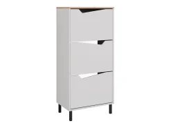 Basculante de sapatos branco/artesanal 60x38x129.5 marelle