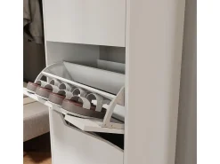 Basculante de sapatos branco/artesanal 60x38x129.5 marelle