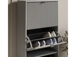 Basculante de sapatos cinza 60x24x168 eliza