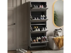 Basculante de sapatos cinza 60x24x168 eliza