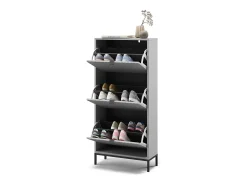 Basculante de sapatos cinza 60x24x130 eliza