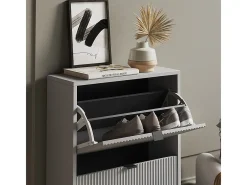 Basculante de sapatos cinza 60x24x92 eliza