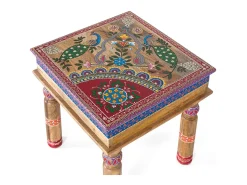 Base da mesa em manguier com detalhes minuciosos no principal