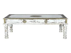 Base de mesa em manguier blanc vieilli