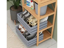 Bücherregal bambu 48.3x35.5x166.5 novaro