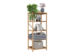 Bücherregal bambu 48.3x35.5x114 novaro