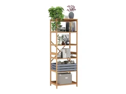 Bücherregal bambu 48.3x35.5x140.3 novaro