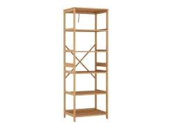 Bücherregal bambu 48.3x35.5x140.3 novaro