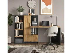 Bücherregal carvalho antracite/goldkraft 40x30x120 tomy