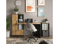 Bücherregal carvalho antracite/goldkraft 40x30x74 tomy