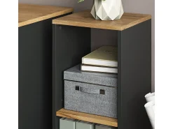 Bücherregal carvalho antracite/goldkraft 30x30x74 tomy