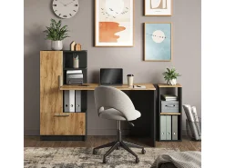 Bücherregal carvalho antracite/goldkraft 30x30x74 tomy