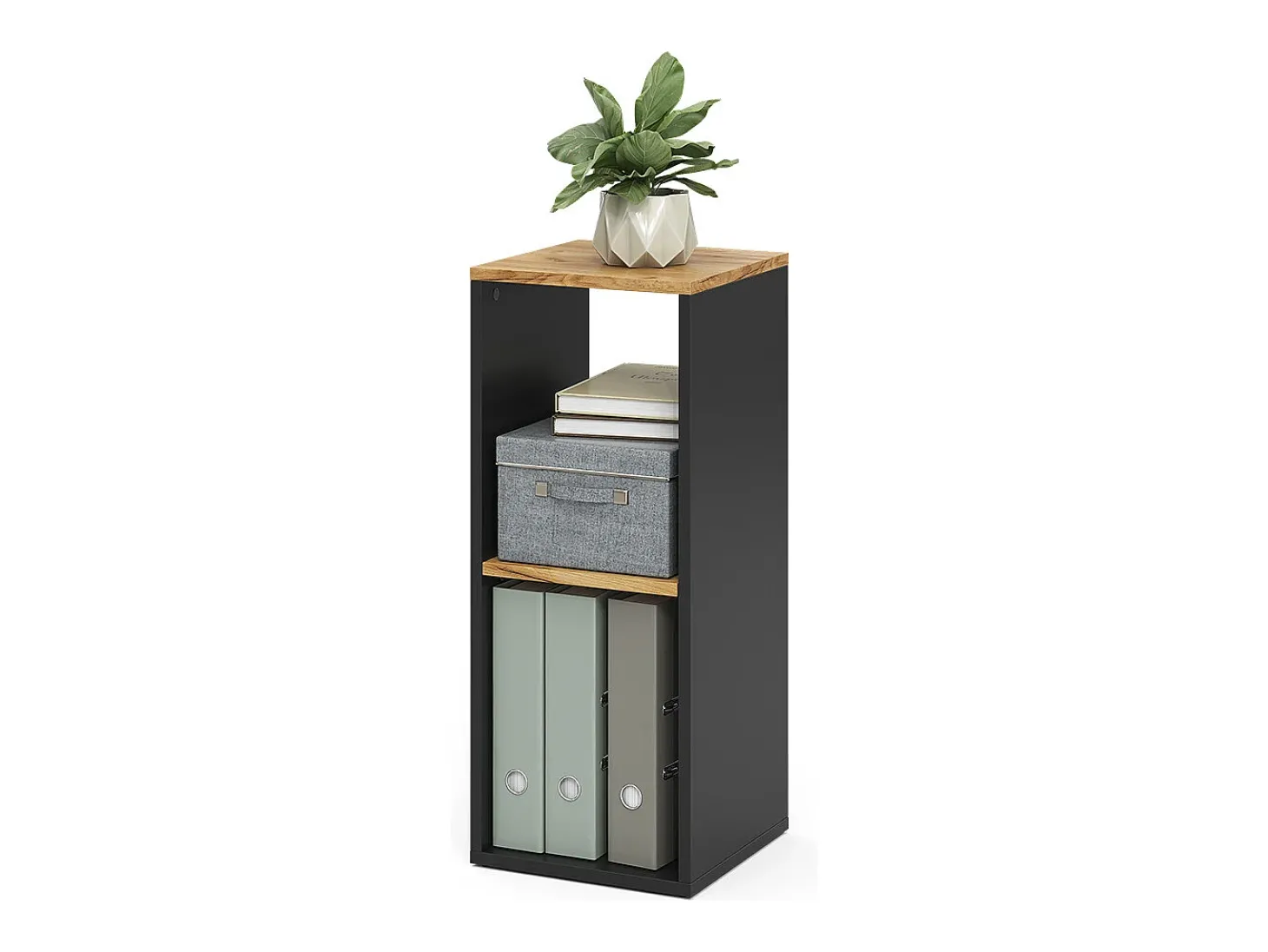 Bücherregal carvalho antracite/goldkraft 30x30x74 tomy