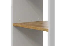 Bücherregal carvalho branco/dourado 40x30x120 tomy