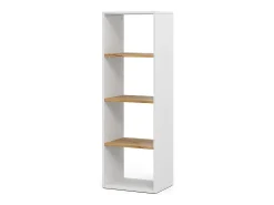 Bücherregal carvalho branco/dourado 40x30x120 tomy