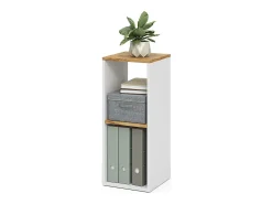 Bücherregal carvalho branco/dourado 30x30x74 tomy
