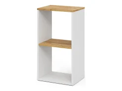 Bücherregal carvalho branco/dourado 40x30x74 tomy