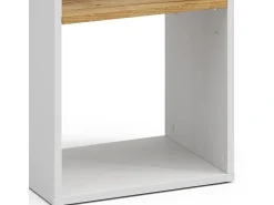 Bücherregal carvalho branco/dourado 40x30x74 tomy