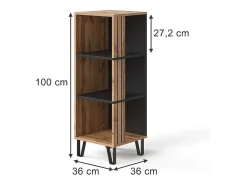 Bücherregal carvalho wotan 36x36x100 amber