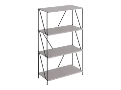 Bücherregal cinza-bege/preto 60x30x102.5 ravix